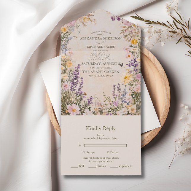 Elegant Boho Wildflower Wedding (Skapare uppladdad)