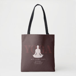 Elegant Boho Yoga Instructor Promotional Tygkasse