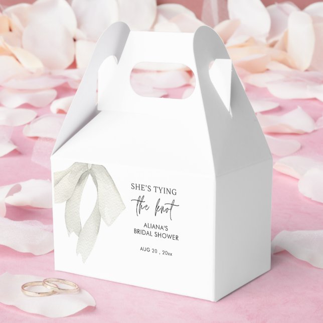 Elegant Böjd Hon Förbereder Bröllopet - Bröllopsdu Presentaskar (Bröllop)