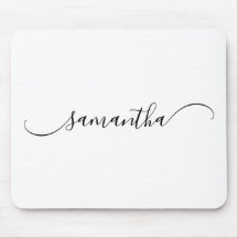 Elegant Böjd Svans Signatur Namn
