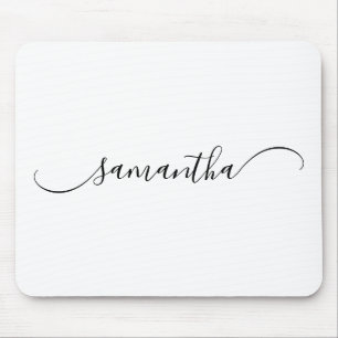 Elegant Böjd Svans Signatur Namn Musmatta