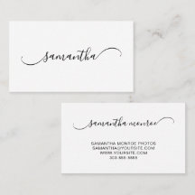 Elegant Böjd Svans Signatur Namn