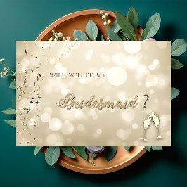 Elegant Bokeh,Confetti Wine Glasses  Inbjudningar