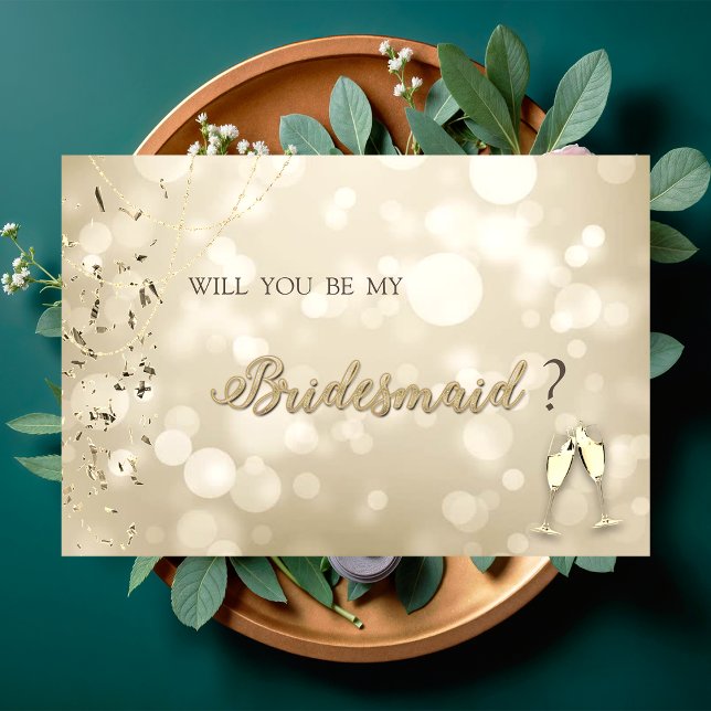 Elegant Bokeh,Confetti Wine Glasses  Inbjudningar (Skapare uppladdad)