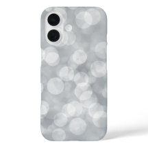 Elegant Bokeh Ljus Grått Design iPhone/iPad Case