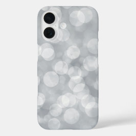 Elegant Bokeh Ljus Grått Design iPhone/iPad Case