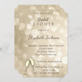 Elegant Bokeh Vin Glasses Möhippa  Inbjudningar