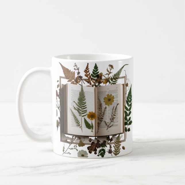 Elegant boklig kopp – Whimsical Kitten  (Vänster)