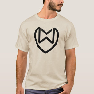 Elegant bokstav XW med hjärta T Shirt