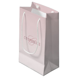 Elegant bokstavsform & Monogram | Rose Ombre