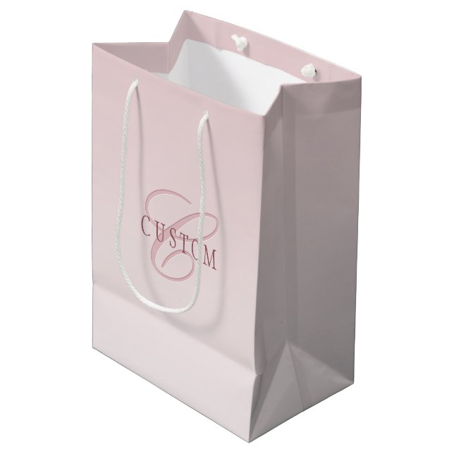 Elegant bokstavssnitt & Monogram | Rose Ombre (Framsidan Vinklad)