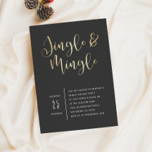 Elegant Bolagsjingle & Mingle Party-inbjudan