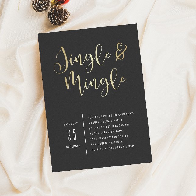 Elegant Bolagsjingle & Mingle Party-inbjudan Inbjudningar (Skapare uppladdad)
