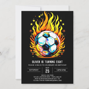 Elegant Boll utskrivbara fotboll Inbjudningar