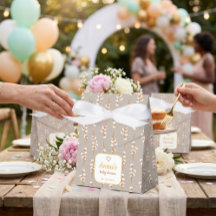 Elegant bomull blommig baby shower