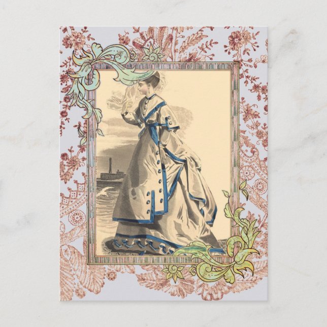 Elegant Bon Voyage Vykort (Framsida)