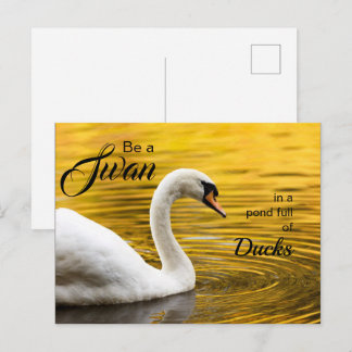 Elegant Bör vara en Svan-typografisk inspiration Vykort