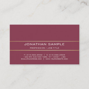 Elegant Bordeaux Attorney Premium Linen Elite Luxe Visitkort