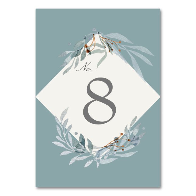 Elegant Bordskort från Gentle Botanics (Framsidan)