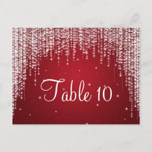 Elegant Bordsnummer Night Dazzle Red