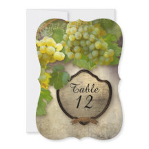 Elegant Bordsnummer Reception Graphics Vineyard