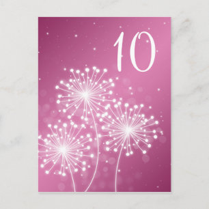 Elegant Bordsnummer Ro Rosa vid sommarGnistran