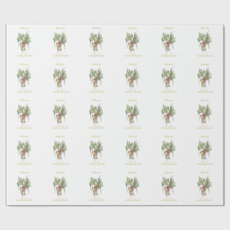 Elegant Botanical Bird  Presentpapper