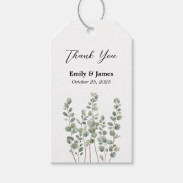 Elegant Botanical Bröllop Gift Märkre Presentetikett