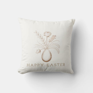 Elegant Botanical Easter Decorative Throw Pillow Kudde