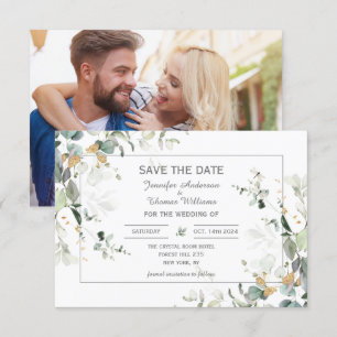 Elegant Botanical Eucalyptus Greenery Spara Datumet