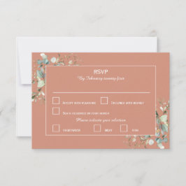 Elegant Botanical Eucalyptus Greenery & Terracotta OSA Kort