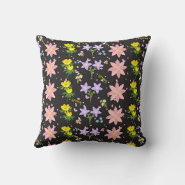 Elegant Botanical Floral Print Cushion for Home de Kudde