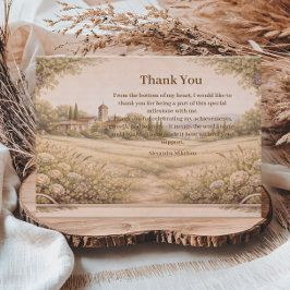 Elegant Botanical Garden Birthday Tack Kort