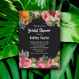 Elegant Botanical Garden Boho Blommigt Möhippa Inbjudningar