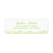 Elegant Botanical Grönt Greenery lövs