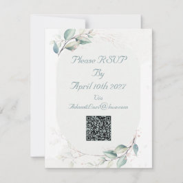 Elegant Botanical Love Wedding OSA Kort