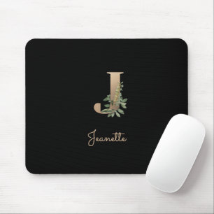 Elegant Botanical Monogram Brev J Musmatta