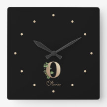 Elegant Botanical Monogram Brev O