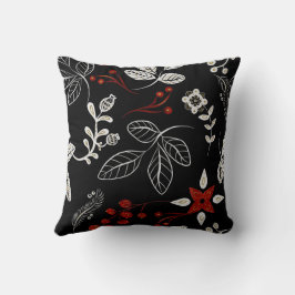 Elegant botanical pattern kudde