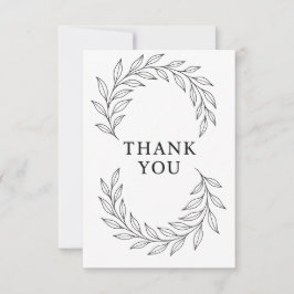 Elegant Botanical Ribbon Flow Tack Kort