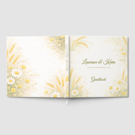 Elegant Botanical Wedding Guestbook Gästböcker