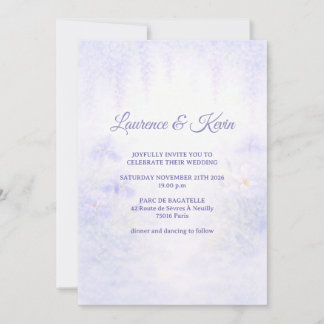 Elegant Botanical Wedding Invitation Inbjudningar