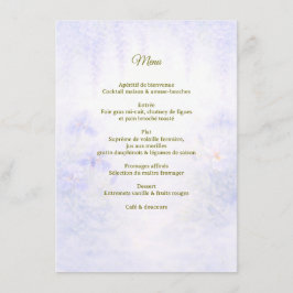 Elegant Botanical Wedding Menu Meny