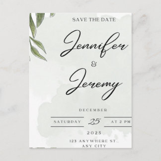 Elegant Botanical Wedding Welcome Sign | poster Helg Vykort