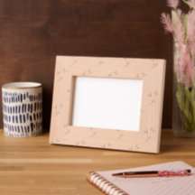 Elegant Botanical Wooden Picture Frame