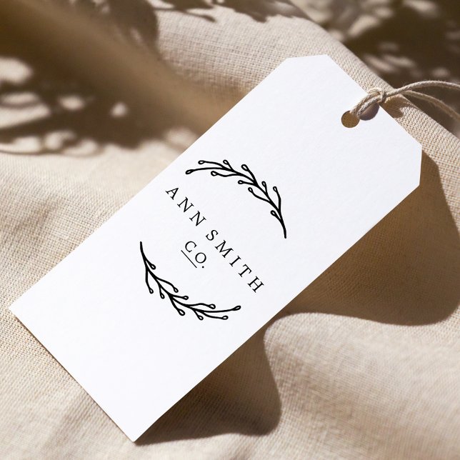 Elegant Botanisk Anpassningsbar Business Logotyp N Stämpel (Skapare uppladdad)