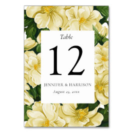 Elegant, botanisk bröllopsinbjudan bordsnummer