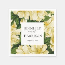 Elegant, botanisk bröllopsinbjudan