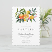 Elegant botanisk citruskors flicka dop