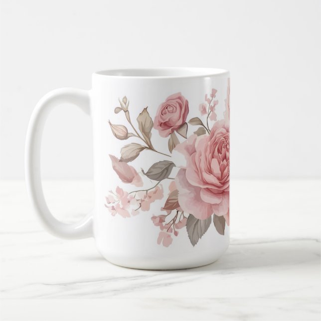 Elegant botanisk doftljus kaffemugg (Vänster)